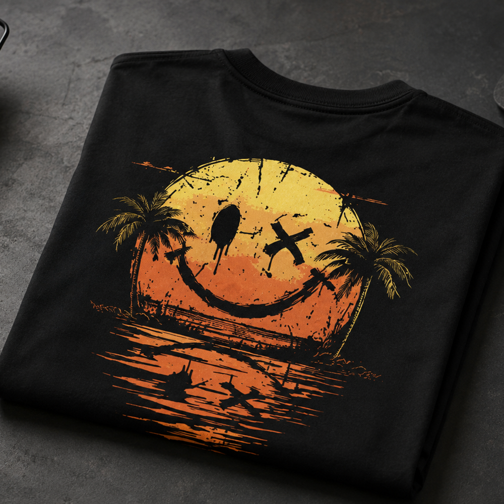 Smiley Sea Cotton T-Shirt