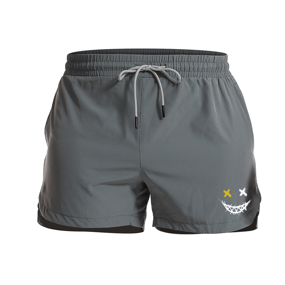 Smiley Athletic Quick-Dry Shorts