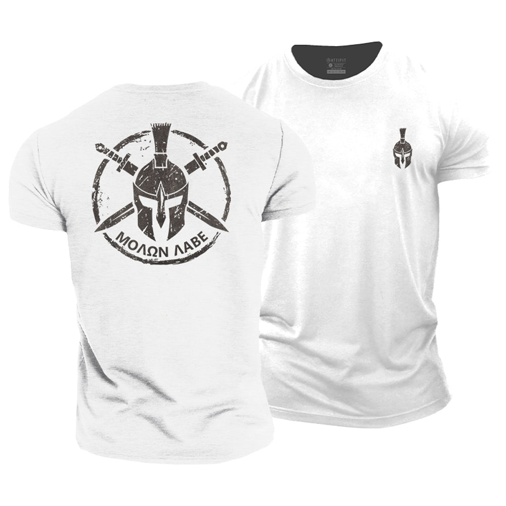 Molon Labe Graphic Cotton T-Shirt