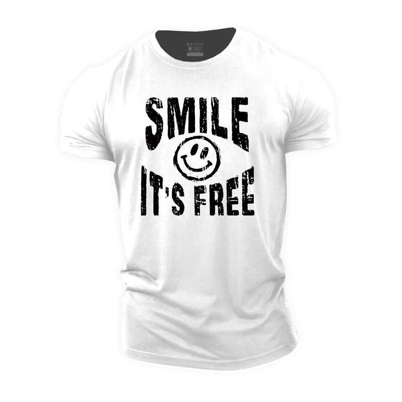 Smile It's Free Cotton T-Shirt