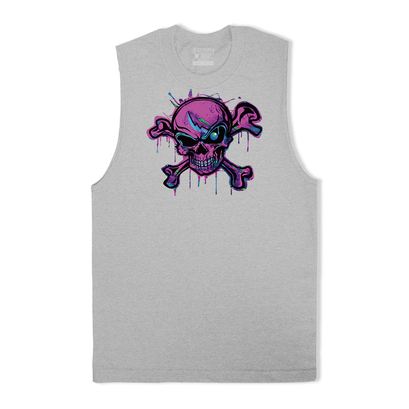 Colorful Skull Graphic Tank Top