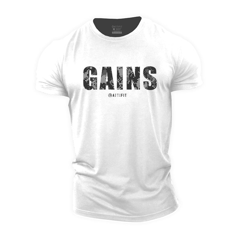 Gains Graphic Men's Fitness T-shirts