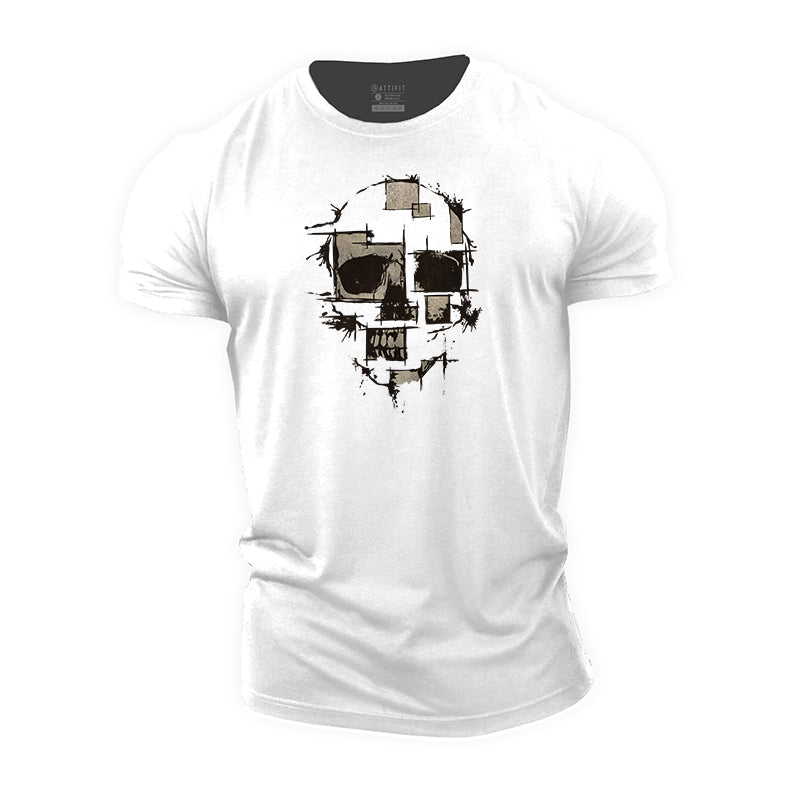 Skull Fragments Cotton T-Shirt