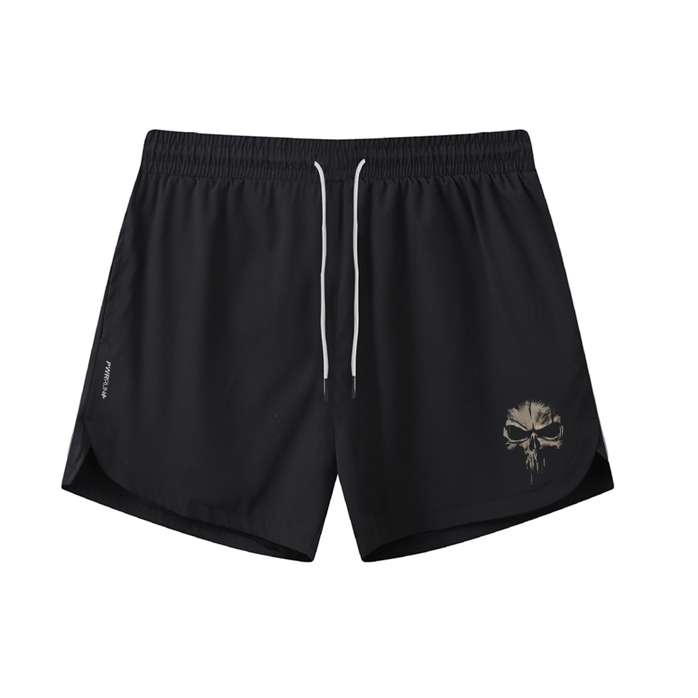 Ruin Skull Athletic Quick-Dry Shorts