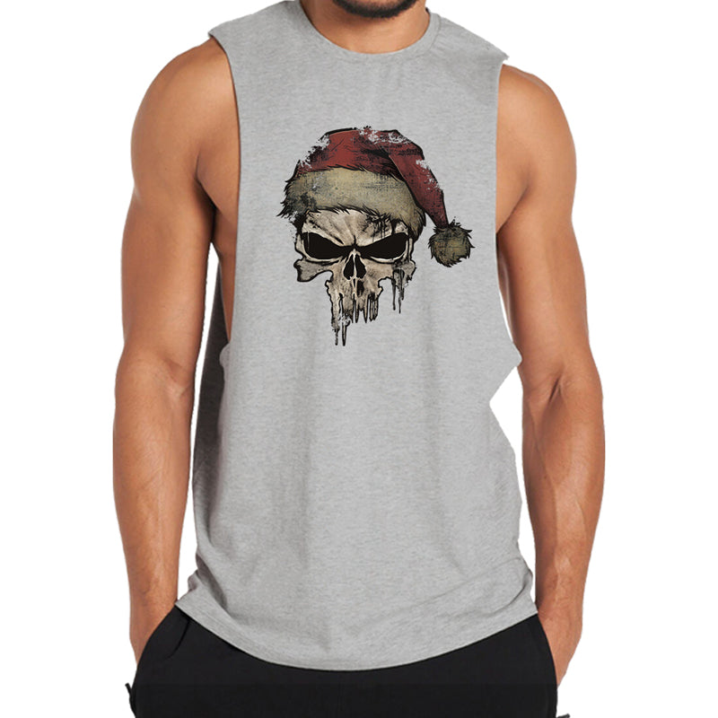 Christmas Skeleton Graphic Tank Top