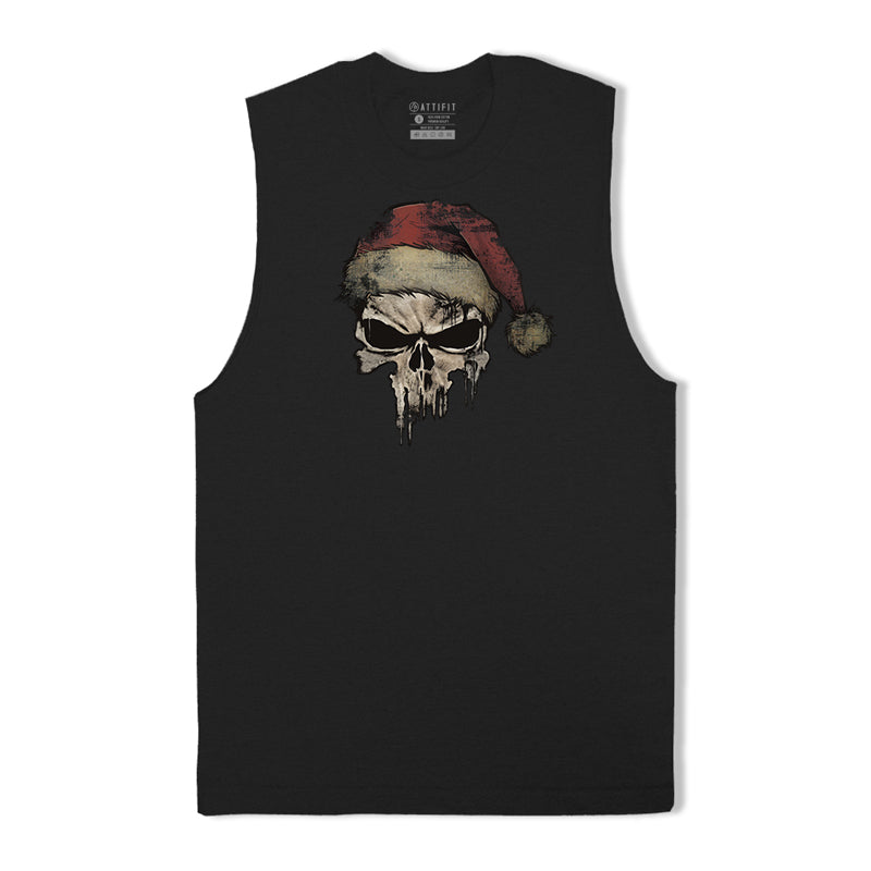 Christmas Skeleton Graphic Tank Top