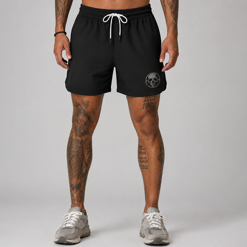 Fitness Skull 5-Inch Quick-Dry Shorts