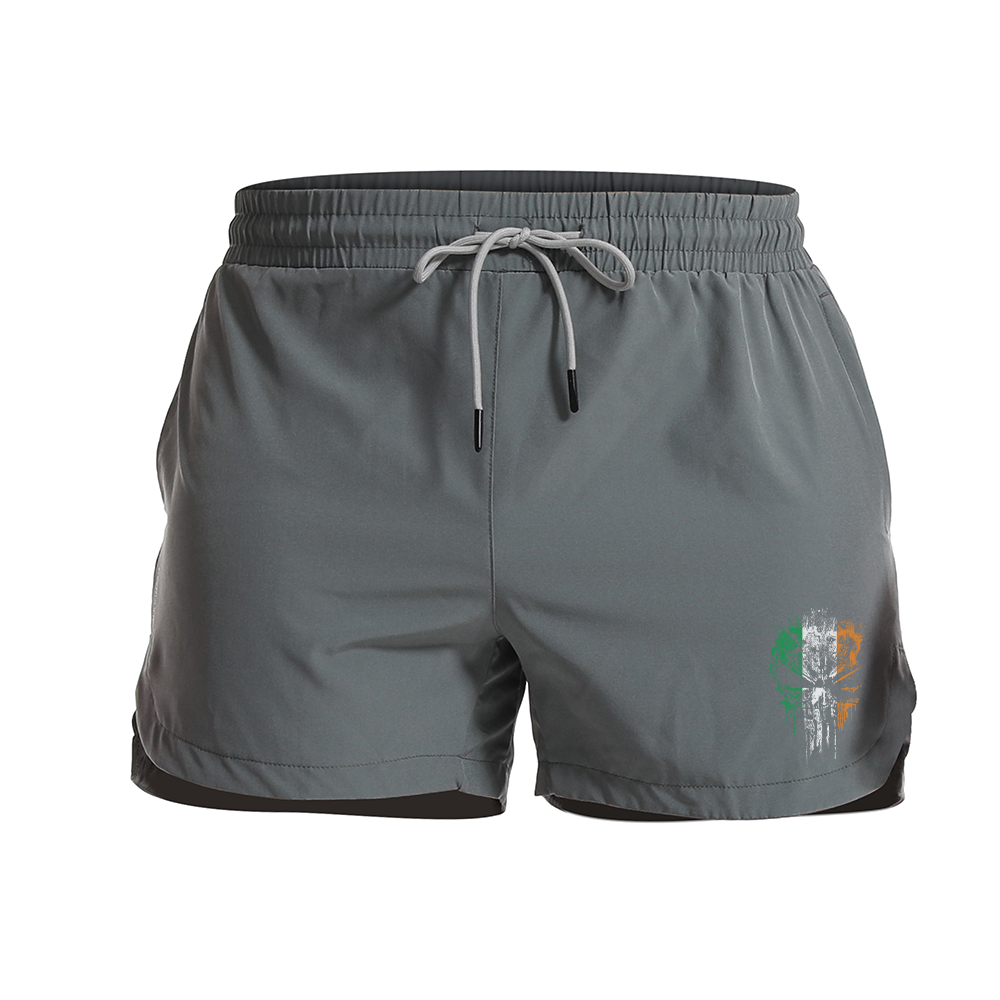 3 Color Skull Athletic Quick-Dry Shorts