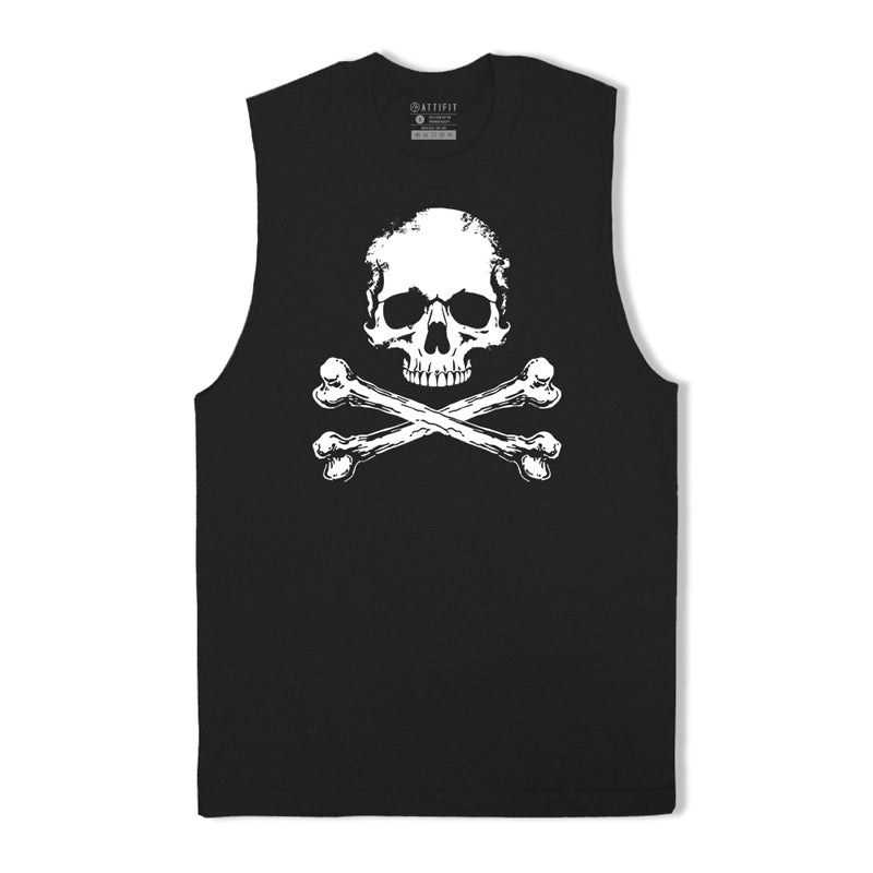 Skull Bones Print Tank Top