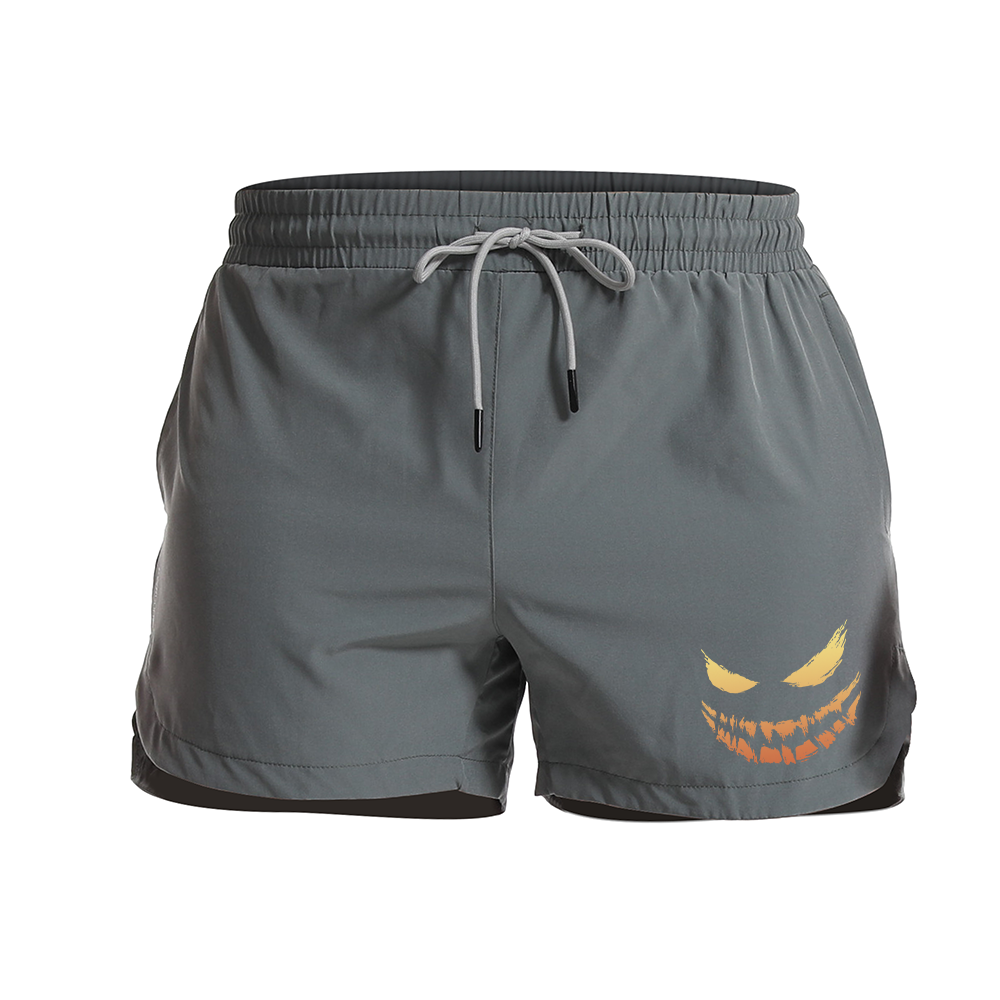 Devil Smiley Athletic Quick-Dry Shorts