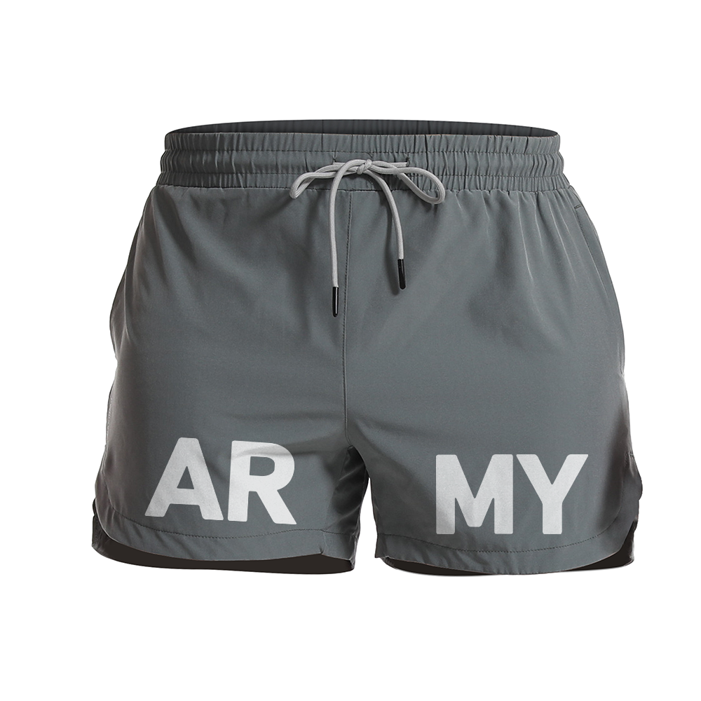 Men's Quick Dry Army Graphic Shorts