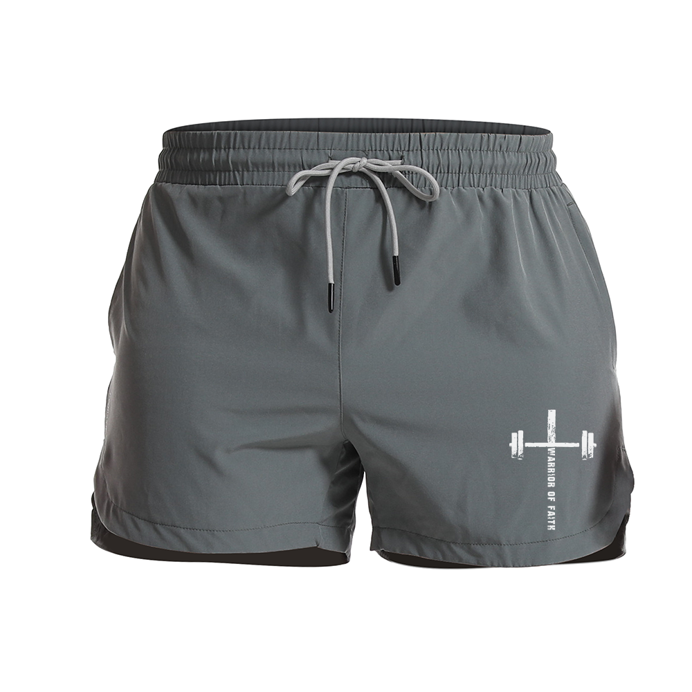 Barbell Cross Athletic Quick-Dry Shorts
