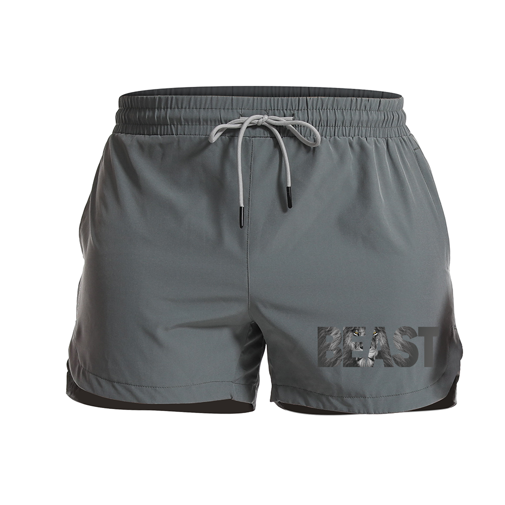 Lion Beast Athletic Quick-Dry Shorts