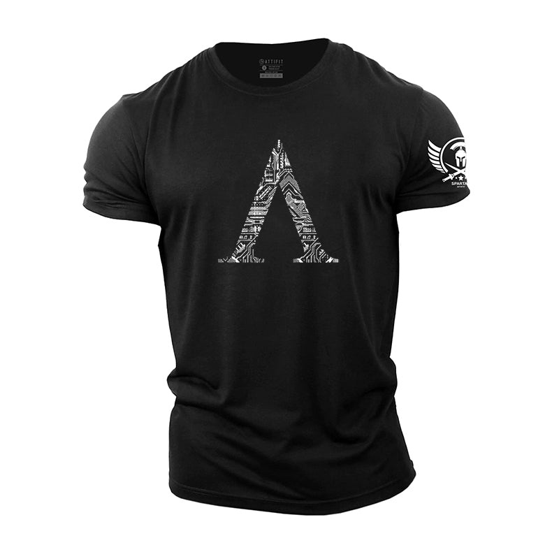 Spartan 'A' Shield Cotton T-Shirt