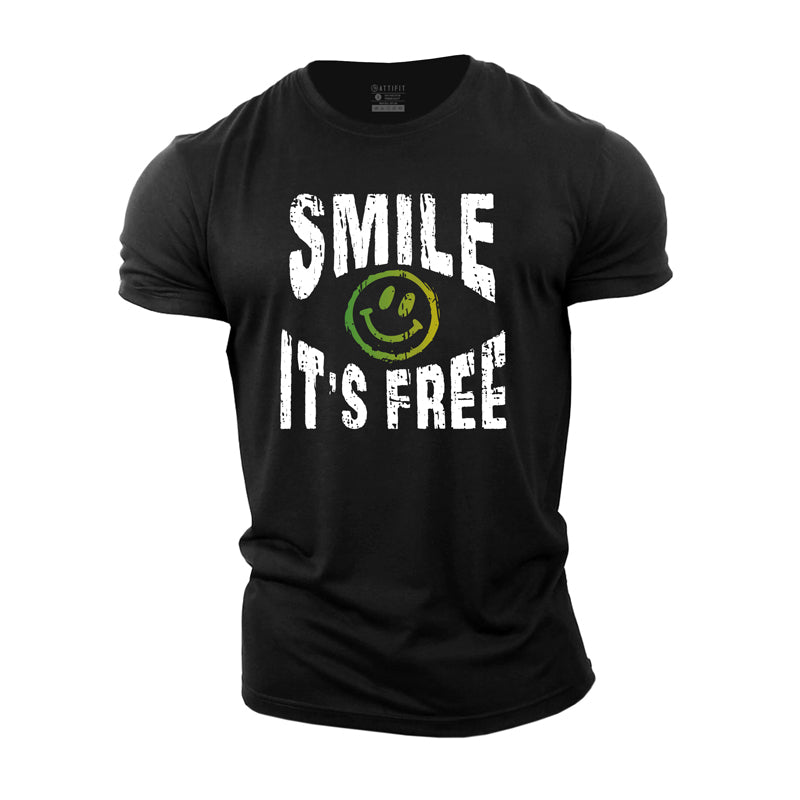 Smile It's Free Cotton T-Shirt
