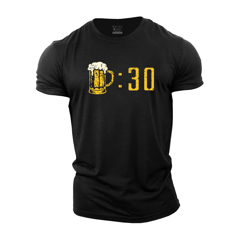 Beer Thirty Print Cotton T-Shirt