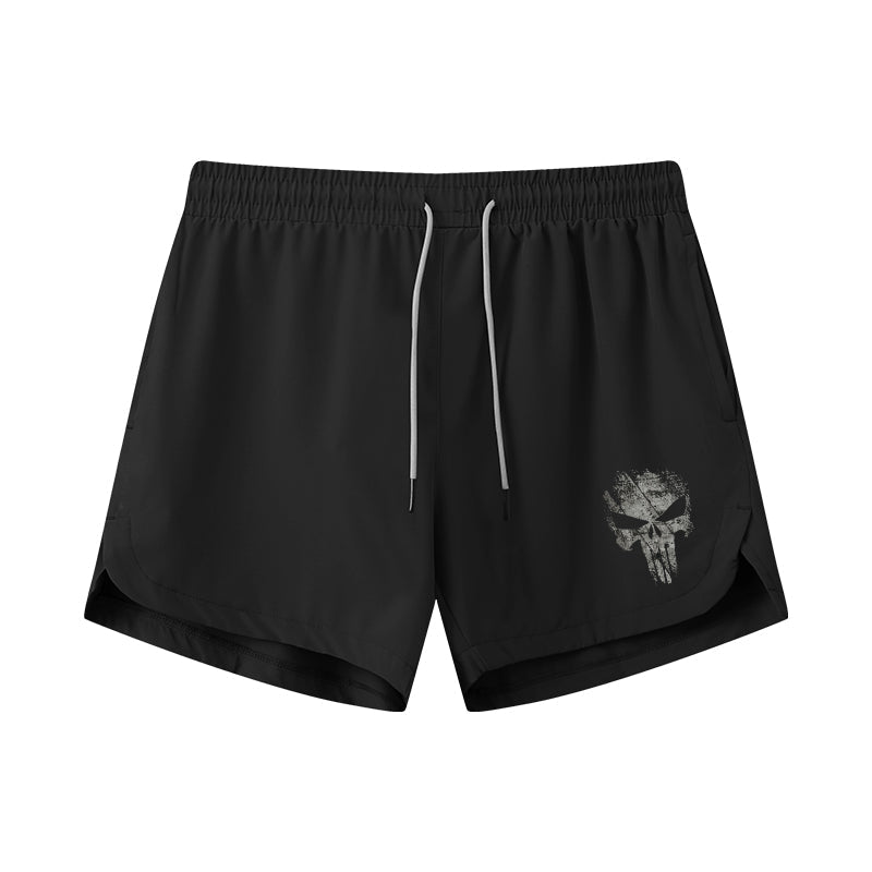 Broken Skull Athletic Quick-Dry Shorts