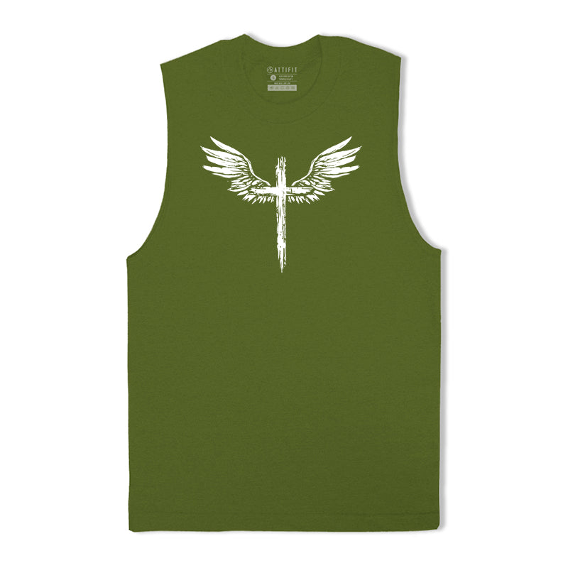 Wing Cross Graphic Tank Top