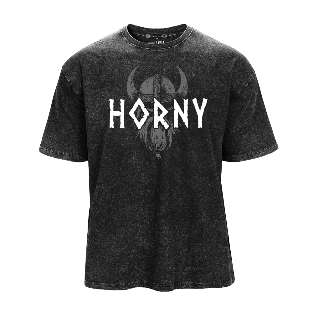Viking Horny Helmet Vintage T-Shirt