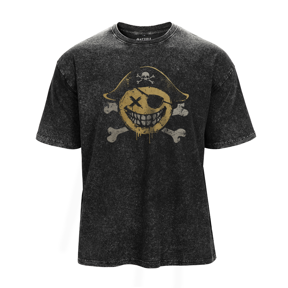 Pirate Smiley Vintage T-Shirt