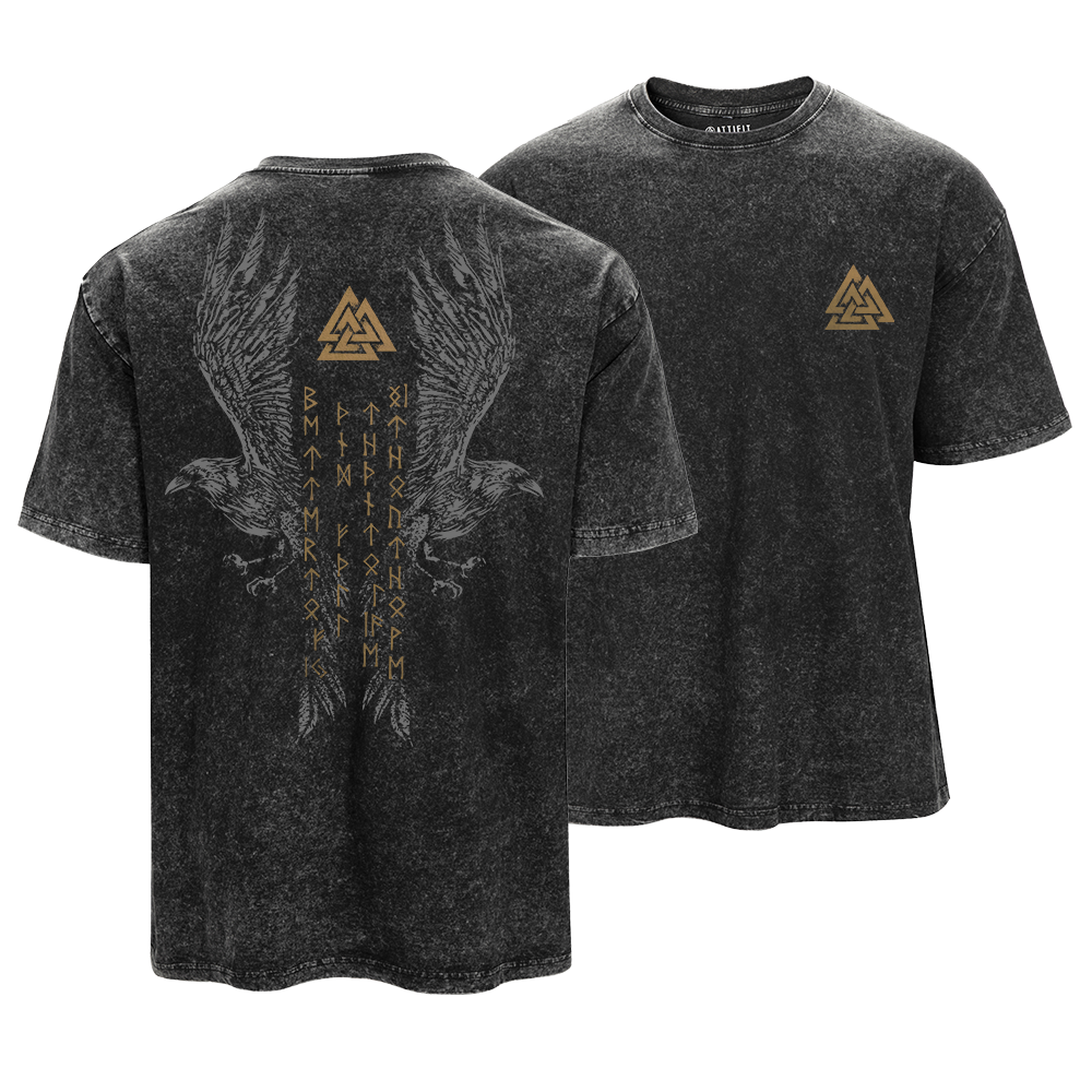 Viking Raven Vintage T-Shirt