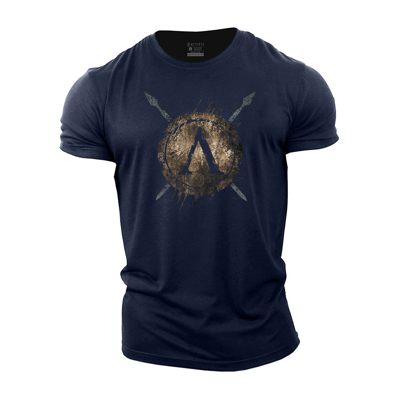 Spartan 'A' Shield Cotton T-Shirt