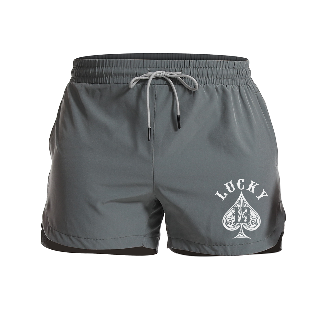 Lucky 13 Spades Athletic Quick-Dry Shorts