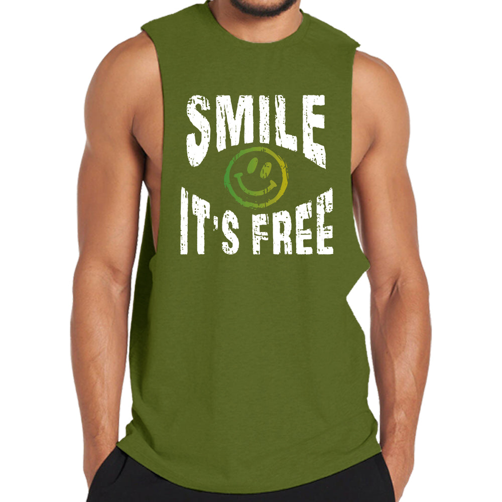 Smile It's Free Graphic Tank Top