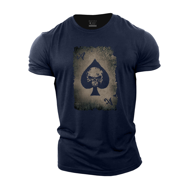 Skull Ace of Spades Cotton T-Shirt