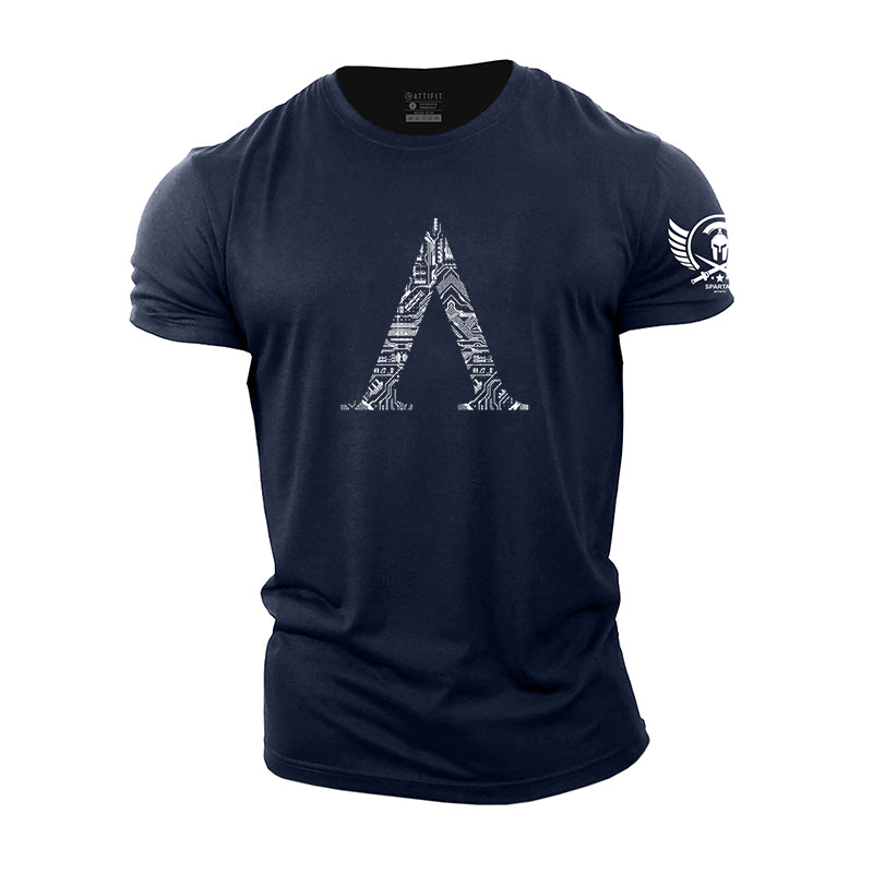 Spartan 'A' Shield Cotton T-Shirt