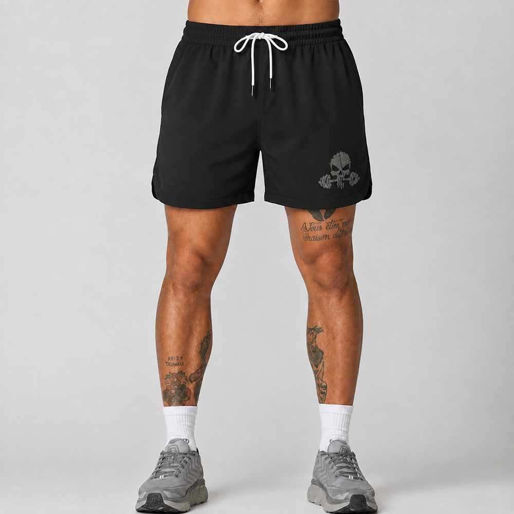 Skull Gym 5-Inch Quick-Dry Shorts