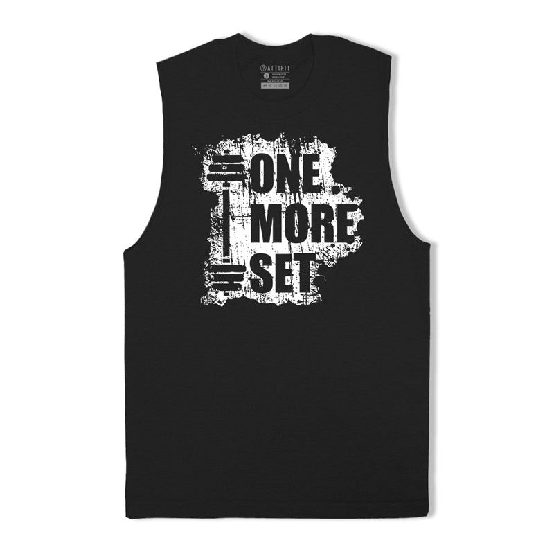 Cotton One More Set Graphic Tank Top