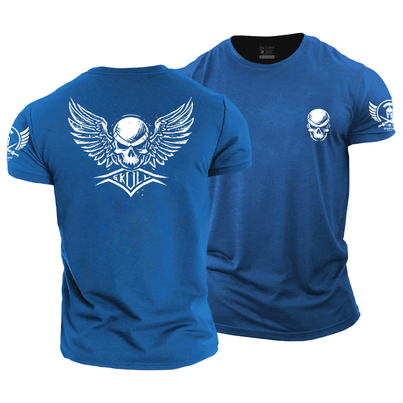 Skull Wings Cotton T-Shirt