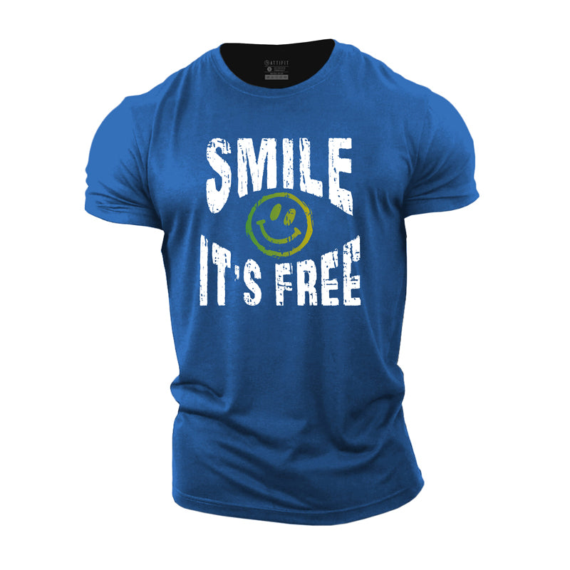 Smile It's Free Cotton T-Shirt
