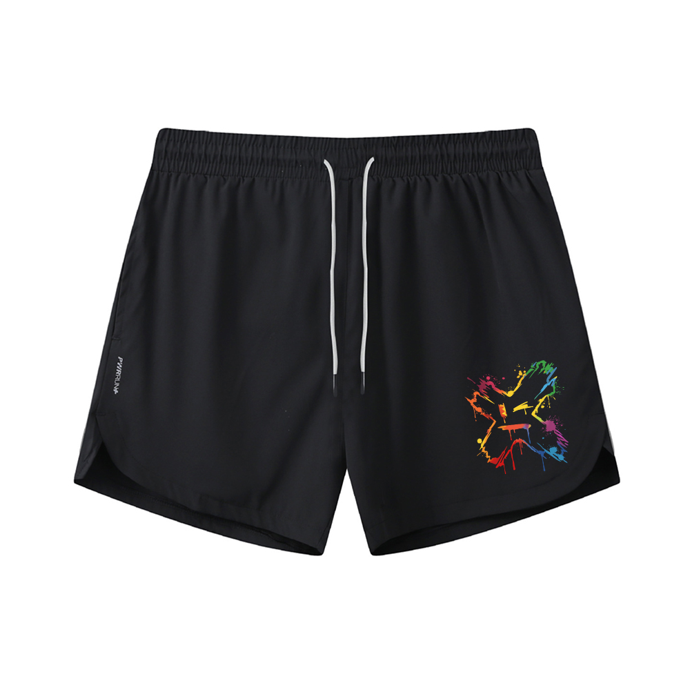 Color X Smiley Athletic Quick-Dry Shorts