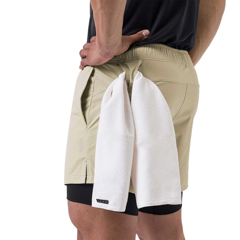 Men’s 2 in 1 Quick Dry Workout Shorts - Grey