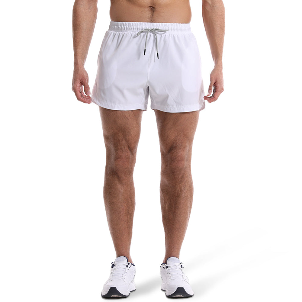 Men's Quick Dry Lightweight Workout Shorts - White