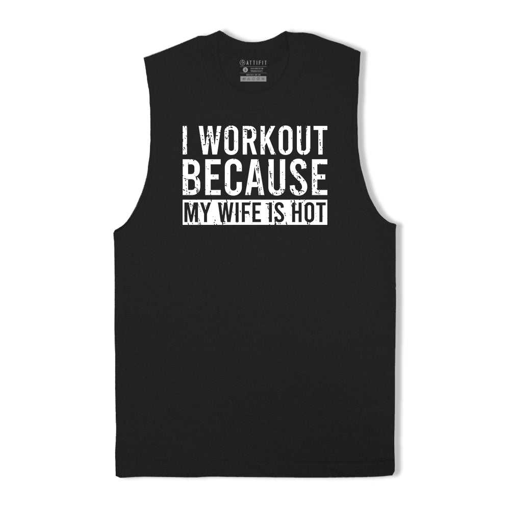 I Workout Graphic Tank Top