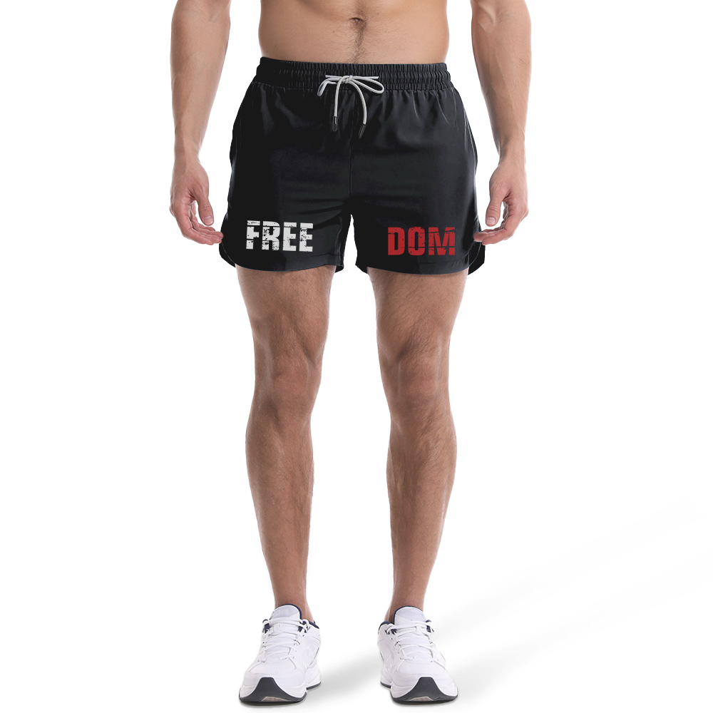 Men's Quick Dry Freedom Graphic Shorts