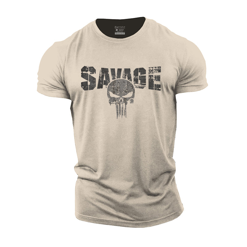 Savage Graphic Men's Fitness T-shirts