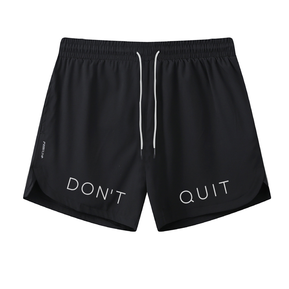 Men's Quick Dry Don't Quit Graphic Shorts