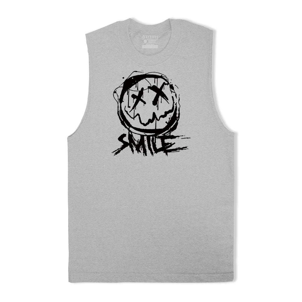 Happy Face Graphic Tank Top
