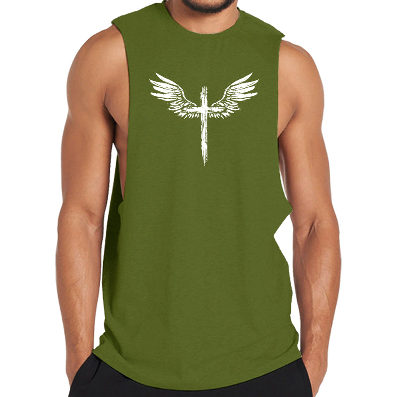 Wing Cross Graphic Tank Top