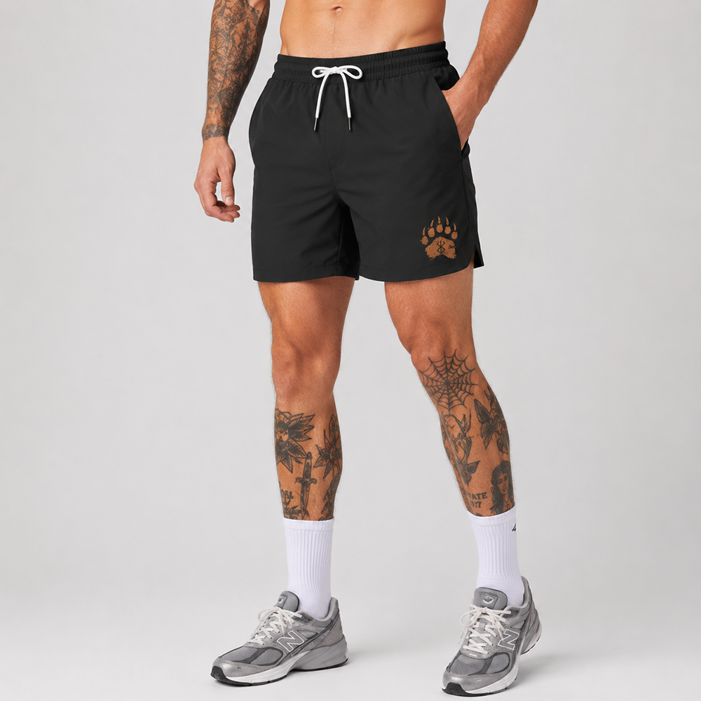 Berserker Rune Bears Paw 5-Inch Quick-Dry Shorts