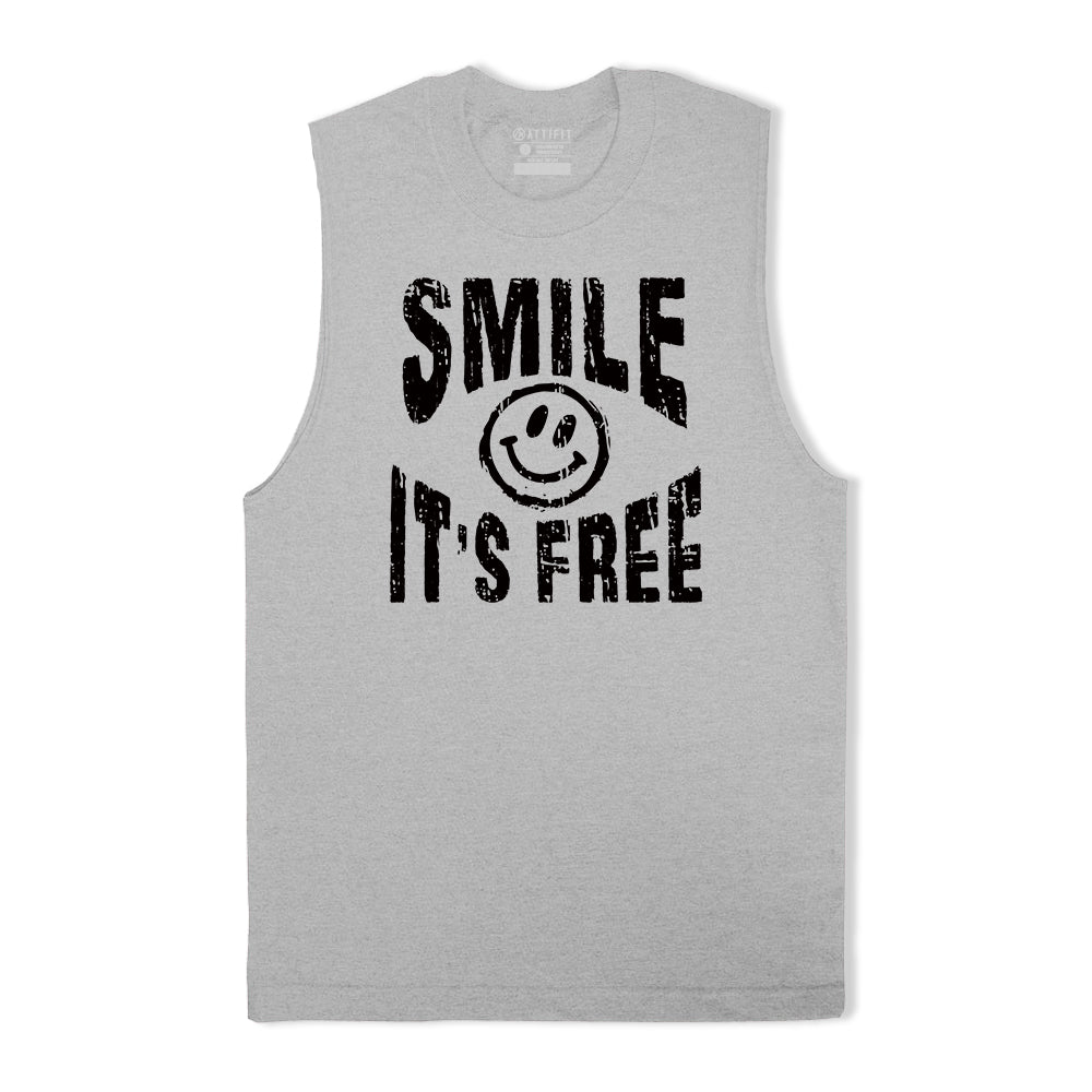 Smile It's Free Graphic Tank Top