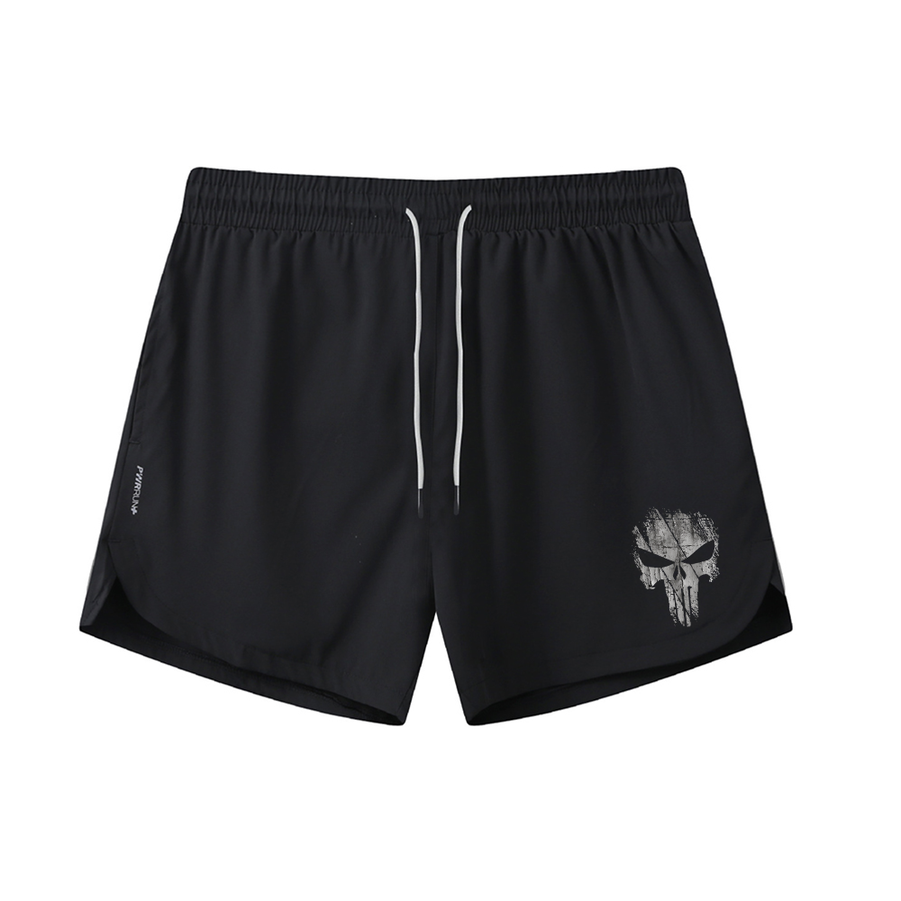 Bark Skeleton Athletic Quick-Dry Shorts