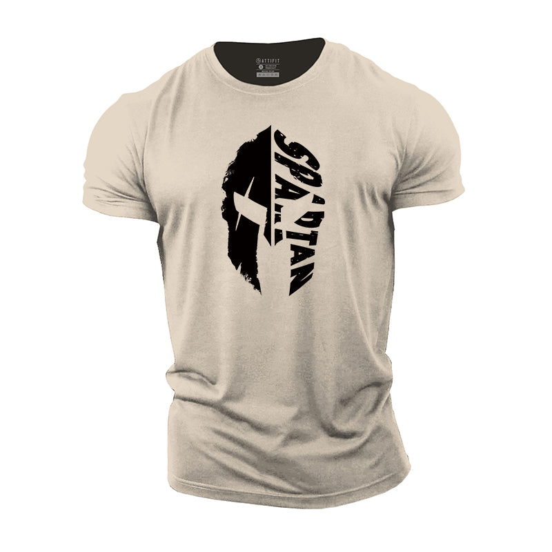 Cotton  Spartan Graphic Men's T-shirts