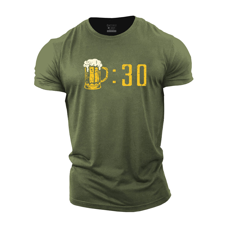Beer Thirty Print Cotton T-Shirt
