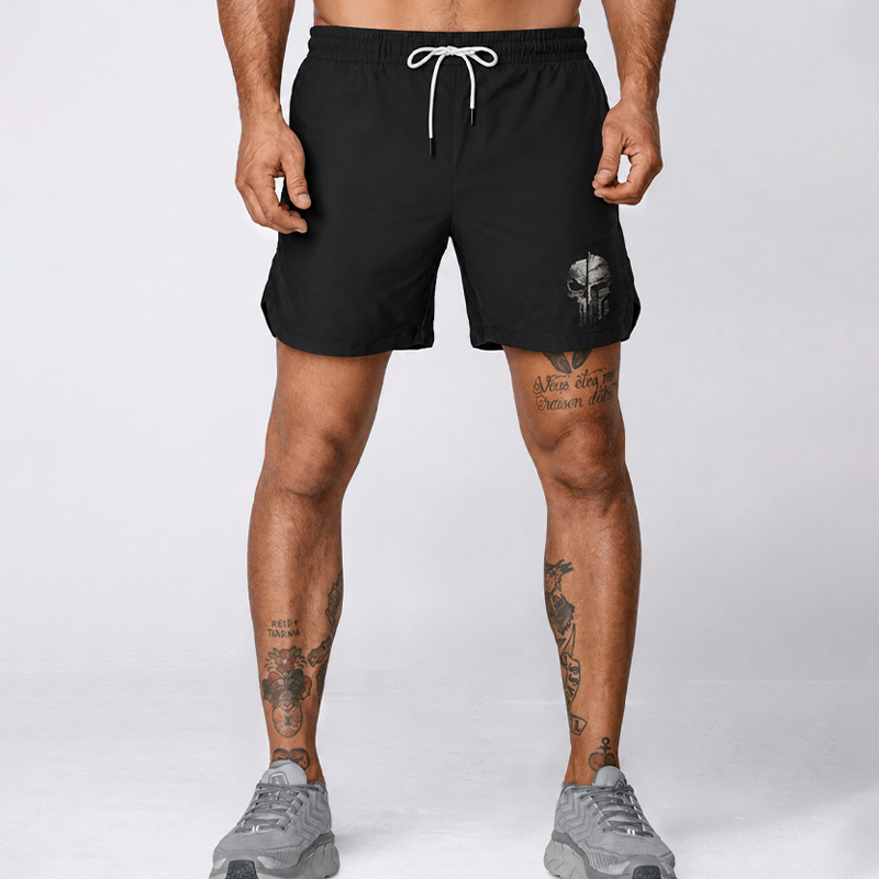 Skeleton Spartan 5-Inch Quick-Dry Shorts