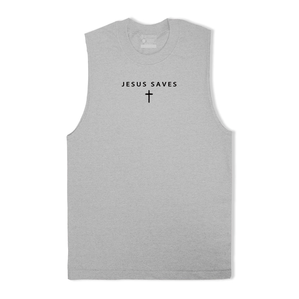 Jesus Saves Graphic Tank Top